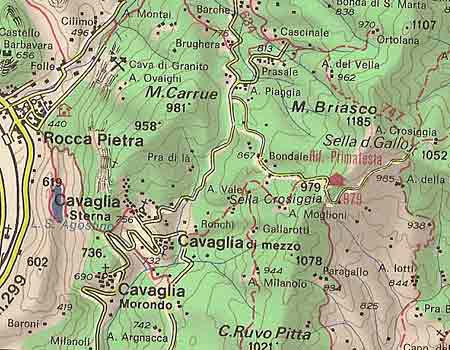 mappa Monte Briasco