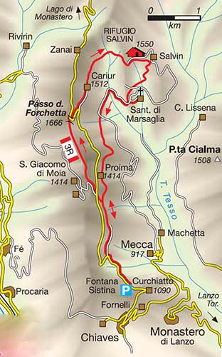 mappa Rif.Salvin