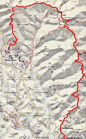 Mappa Alpe Sattal