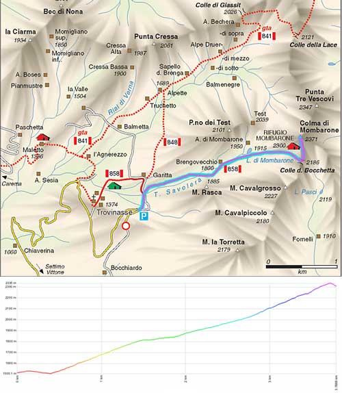 mappa rifugio degli angeli