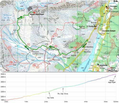mappa rifugio degli angeli